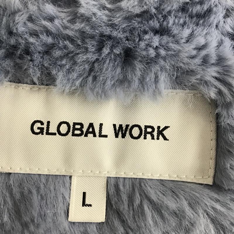 グローバルワーク GLOBAL WORK コート コート一般 L 無地 水色 / ライトブルー /  レディース USED 古着 中古 10087666