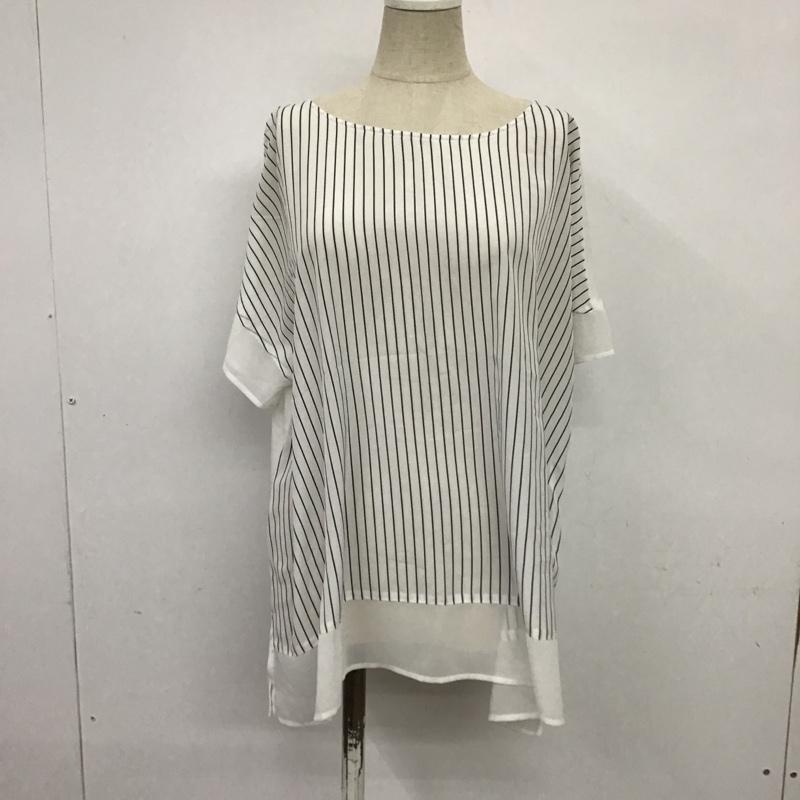 インディヴィ INDIVI カットソー 半袖 38 ストライプ マルチカラー / マルチカラー /  レディース USED 古着 中古 10087670