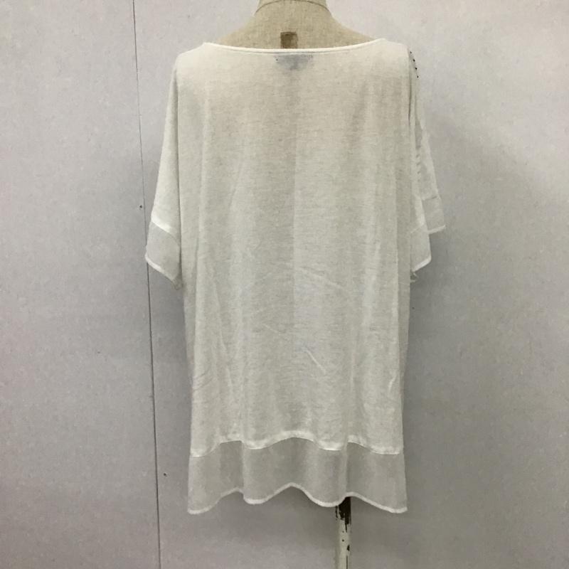 インディヴィ INDIVI カットソー 半袖 38 ストライプ マルチカラー / マルチカラー /  レディース USED 古着 中古 10087670