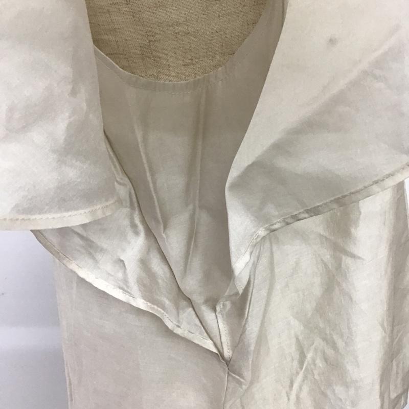 ナチュラルビューティーベーシック NATURAL BEAUTY BASIC カットソー 半袖 M 無地 ベージュ / ベージュ /  レディース USED 古着 中古 10087679