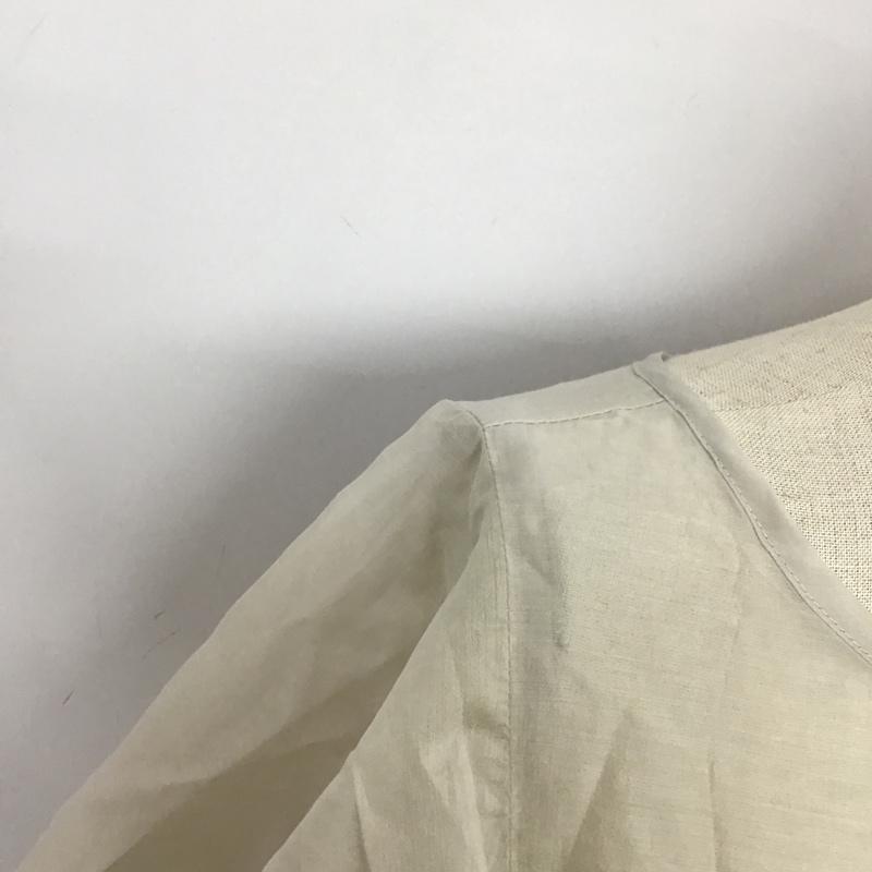 ナチュラルビューティーベーシック NATURAL BEAUTY BASIC カットソー 半袖 M 無地 ベージュ / ベージュ /  レディース USED 古着 中古 10087679