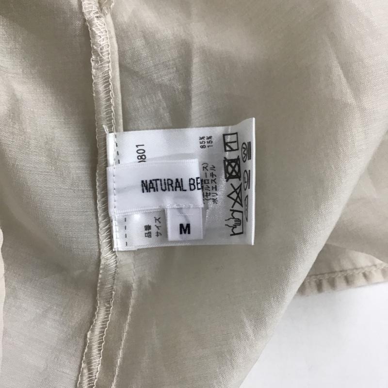 ナチュラルビューティーベーシック NATURAL BEAUTY BASIC カットソー 半袖 M 無地 ベージュ / ベージュ /  レディース USED 古着 中古 10087679
