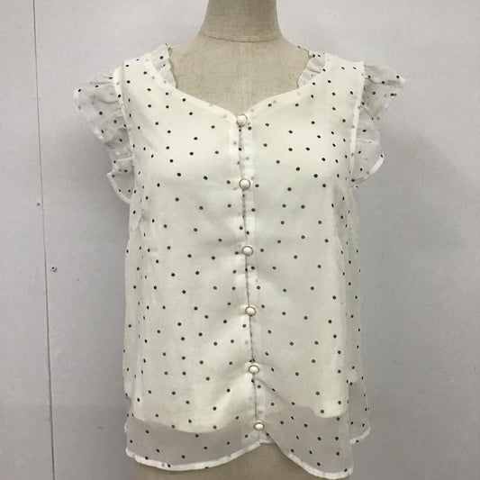 マジェスティックレゴン MAJESTIC LEGON シャツ、ブラウス 半袖 M ドット 白 / ホワイト /  レディース USED 古着 中古 10087681