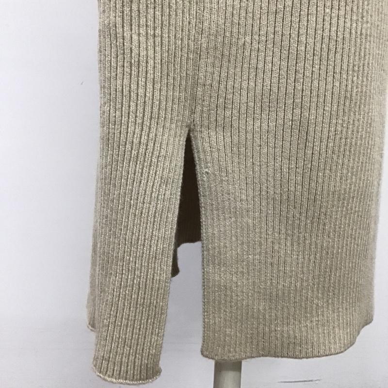 ローリーズファーム LOWRYS FARM ワンピース ロングスカート FREE 無地 ベージュ / ベージュ /  レディース USED 古着 中古 10087686