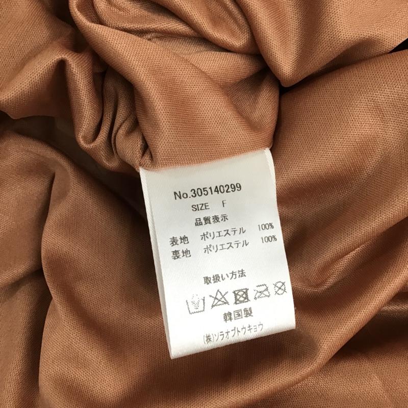 フラワー flower スカート ロングスカート プリーツスカート FREE 無地 茶 / ブラウン /  レディース USED 古着 中古 10087691