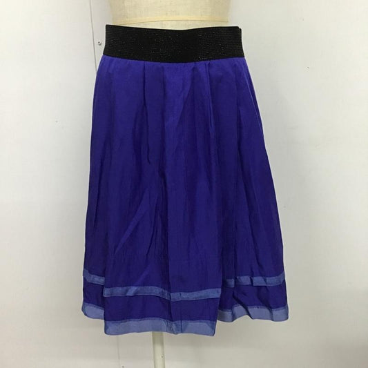 アンタイトル UNTITLED スカート ミニスカート 2 無地 青 / ブルー /  レディース USED 古着 中古 10087692