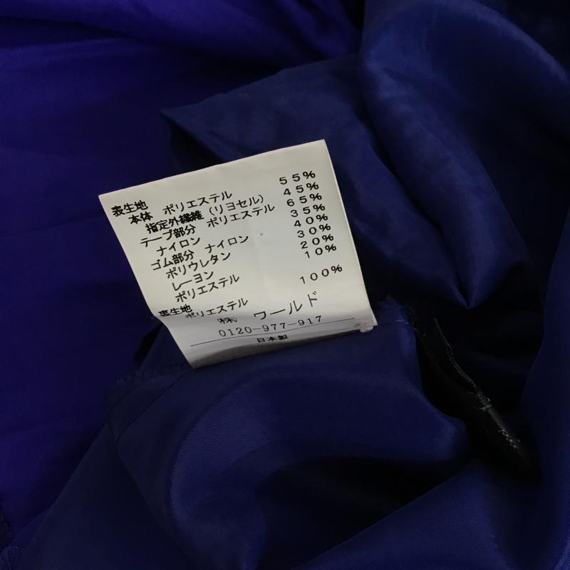 アンタイトル UNTITLED スカート ミニスカート 2 無地 青 / ブルー /  レディース USED 古着 中古 10087692