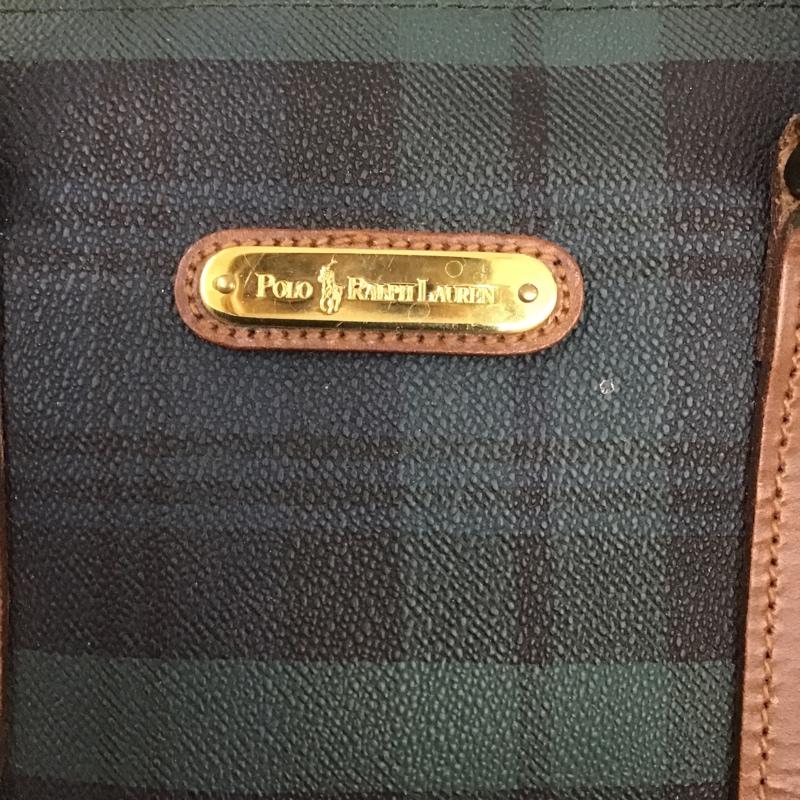 ポロラルフローレン POLO RALPH LAUREN ボストンバッグ ボストンバッグ ミニボストン ロゴ、文字 緑 / グリーン / X 紺 / ネイビー / X 黒 / ブラック / X 茶 / ブラウン /  レディース USED 古着 中古 10087717