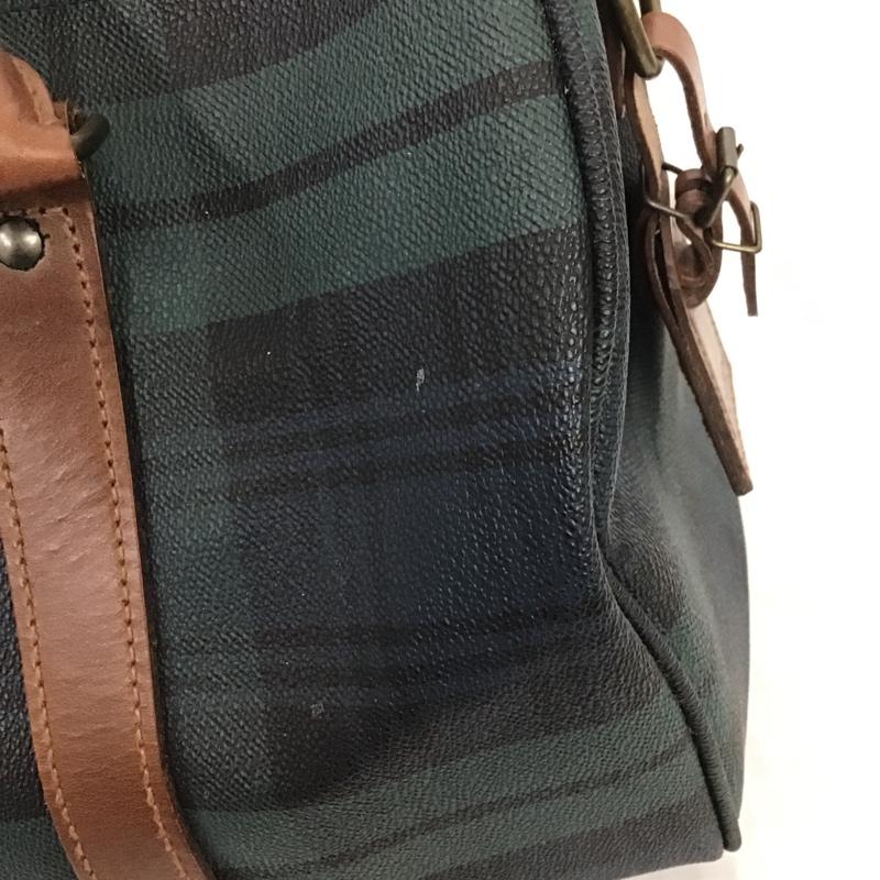 ポロラルフローレン POLO RALPH LAUREN ボストンバッグ ボストンバッグ ミニボストン ロゴ、文字 緑 / グリーン / X 紺 / ネイビー / X 黒 / ブラック / X 茶 / ブラウン /  レディース USED 古着 中古 10087717