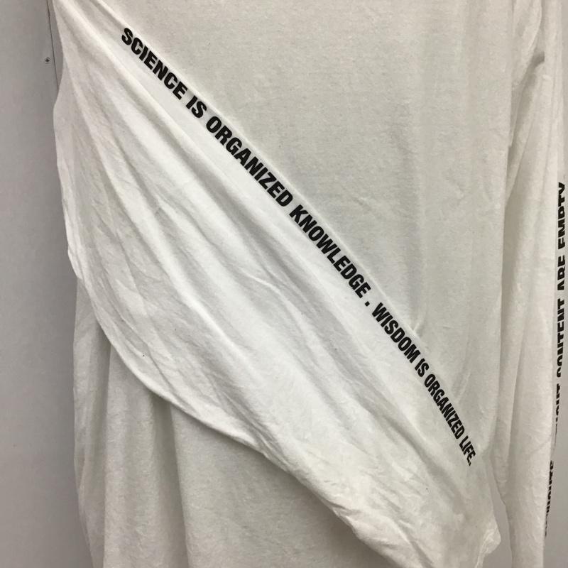 ユニフォームエクスペリメント uniform experiment Tシャツ 長袖 UE-189078 4 ロゴ、文字 白 / ホワイト /  メンズ USED 古着 中古 10087782