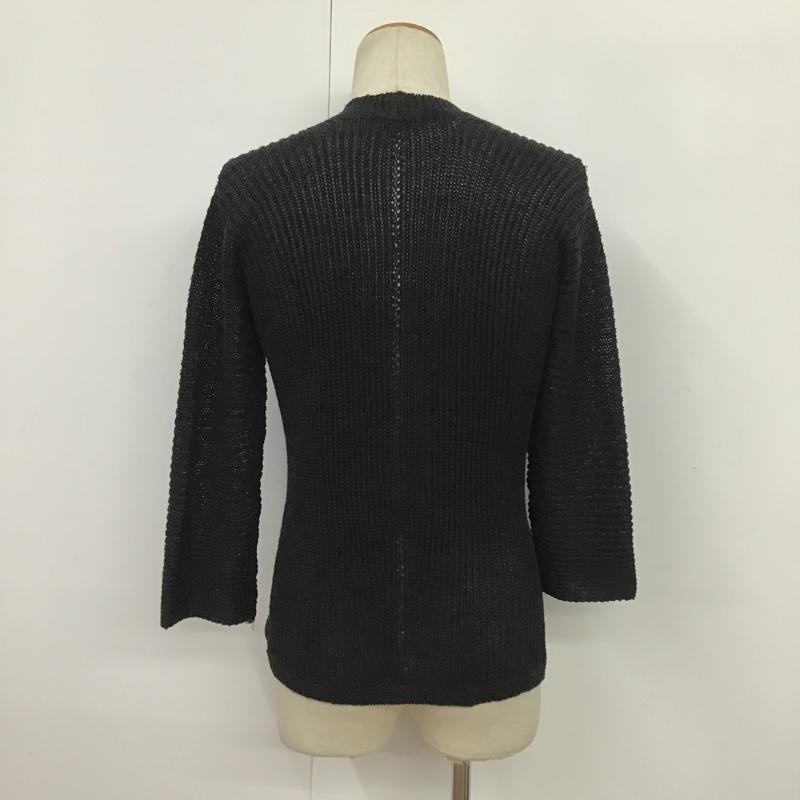 ラッドミュージシャン LAD MUSICIAN カーディガン 長袖 2110-006 Vネック 44 無地 黒 / ブラック /  メンズ USED 古着 中古 10087794