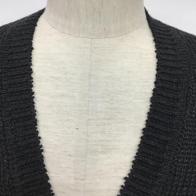 ラッドミュージシャン LAD MUSICIAN カーディガン 長袖 2110-006 Vネック 44 無地 黒 / ブラック /  メンズ USED 古着 中古 10087794