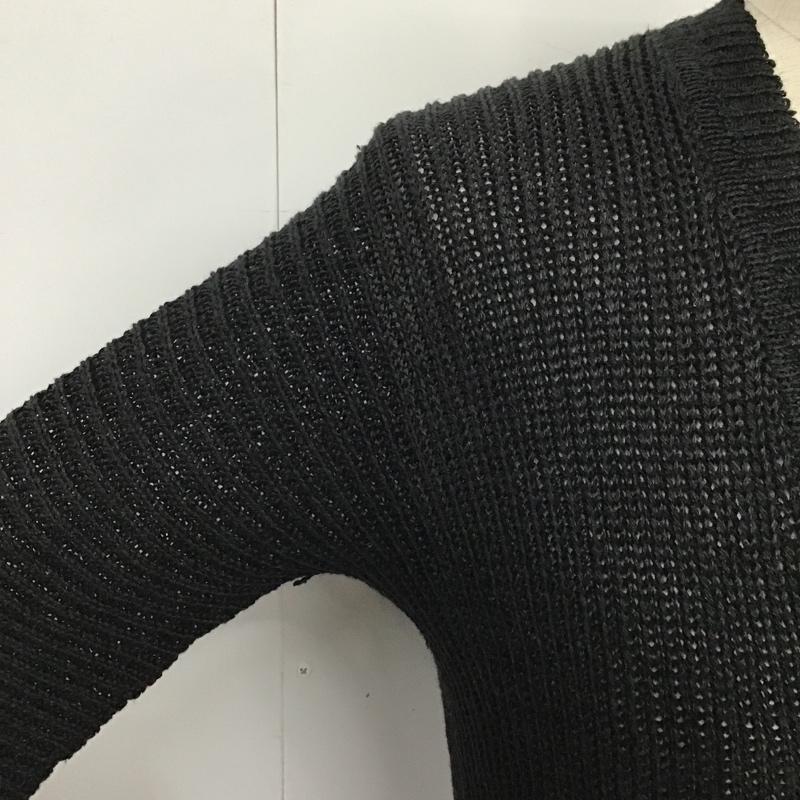 ラッドミュージシャン LAD MUSICIAN カーディガン 長袖 2110-006 Vネック 44 無地 黒 / ブラック /  メンズ USED 古着 中古 10087794