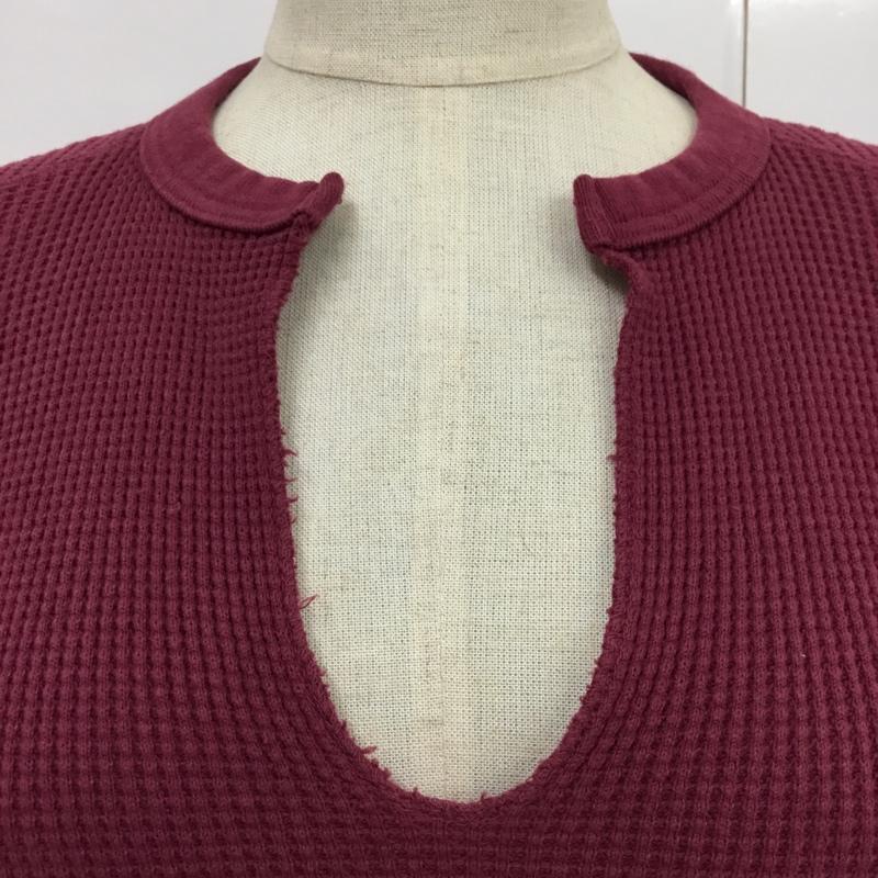ジェーンスミスジョンスミス JANE SMITH / JOHN SMITH ワンピース ミニスカート ロンハーマン ワッフル 無地 えんじ / ワインレッド /  レディース USED 古着 中古 10087866