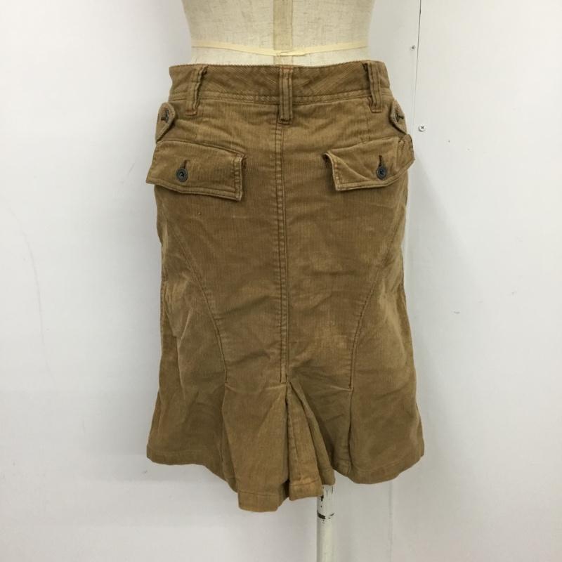 ポロ ジーンズ Polo Jeans Co. スカート ひざ丈スカート 0 無地 茶 / ブラウン /  レディース USED 古着 中古 10087876
