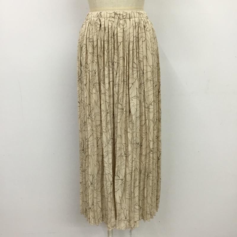 ダブルクローゼット w closet スカート ロングスカート プリーツスカート FREE 総柄 マルチカラー / マルチカラー /  レディース USED 古着 中古 10087922