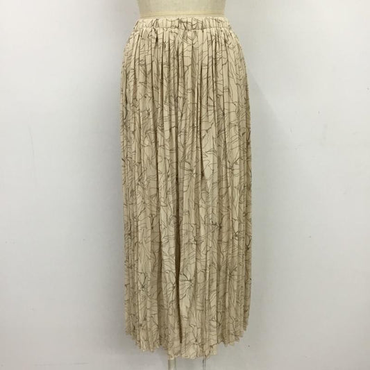 ダブルクローゼット w closet スカート ロングスカート プリーツスカート FREE 総柄 マルチカラー / マルチカラー /  レディース USED 古着 中古 10087922