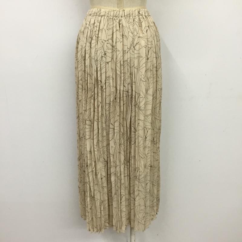 ダブルクローゼット w closet スカート ロングスカート プリーツスカート FREE 総柄 マルチカラー / マルチカラー /  レディース USED 古着 中古 10087922