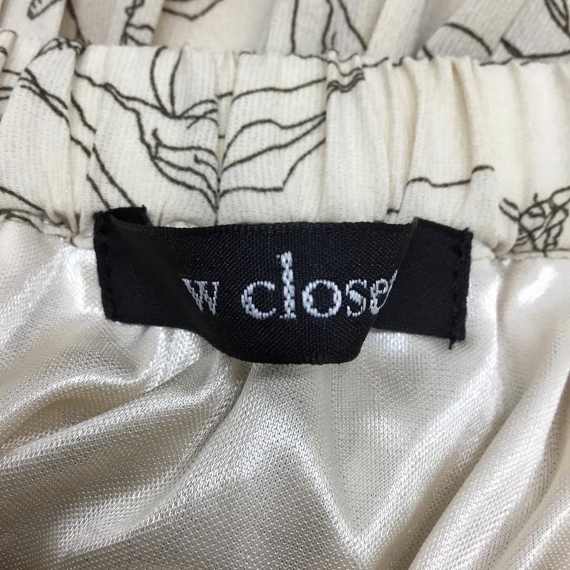 ダブルクローゼット w closet スカート ロングスカート プリーツスカート FREE 総柄 マルチカラー / マルチカラー /  レディース USED 古着 中古 10087922