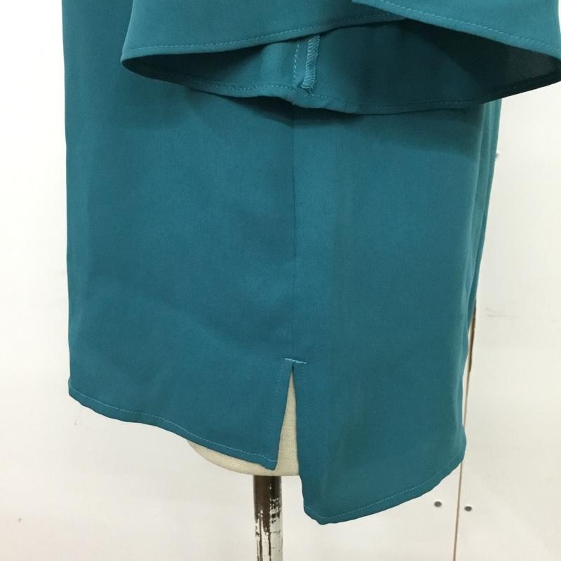 グリーンレーベルリラクシング green label relaxing カットソー 半袖 3511-299-1198 WORK TRIP OUTFITS フレアスリーブ S 無地 青 / ブルー /  レディース USED 古着 中古 10088074