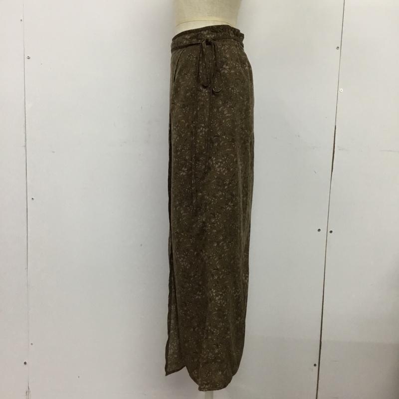 センスオブプレイス SENSEOFPLACE スカート ロングスカート AA96-25B016 ラップスカート風 S 花柄 茶 / ブラウン /  レディース USED 古着 中古 10088078