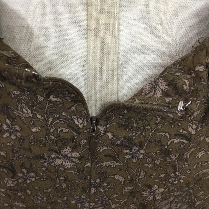 センスオブプレイス SENSEOFPLACE スカート ロングスカート AA96-25B016 ラップスカート風 S 花柄 茶 / ブラウン /  レディース USED 古着 中古 10088078