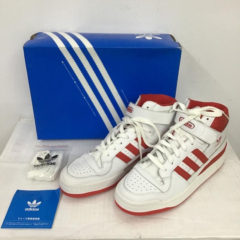 アディダス adidas スニーカー スニーカー G19484 FRM MID 27cm 27.0cm ロゴ、文字 白 / ホワイト / X 赤 / レッド /  メンズ USED 古着 中古 10088096