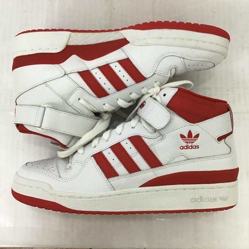アディダス adidas スニーカー スニーカー G19484 FRM MID 27cm 27.0cm ロゴ、文字 白 / ホワイト / X 赤 / レッド /  メンズ USED 古着 中古 10088096