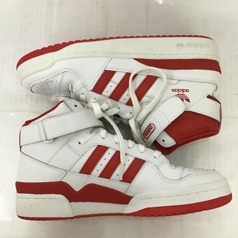 アディダス adidas スニーカー スニーカー G19484 FRM MID 27cm 27.0cm ロゴ、文字 白 / ホワイト / X 赤 / レッド /  メンズ USED 古着 中古 10088096