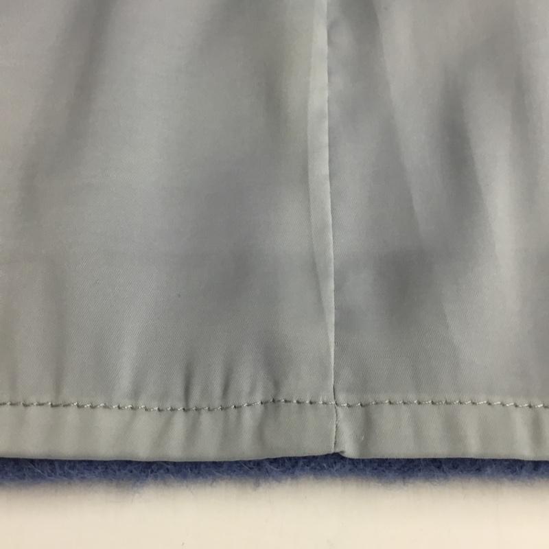 ノーリーズ NOLLEY'S スカート ロングスカート U-2556 フロントスリット 36 無地 水色 / ライトブルー /  レディース USED 古着 中古 10088111