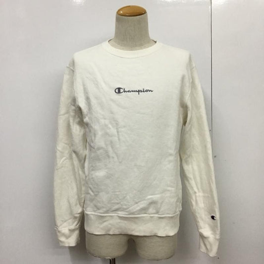 チャンピオン Campion トレーナー 長袖 M 無地 白 / ホワイト /  メンズ USED 古着 中古 10088121
