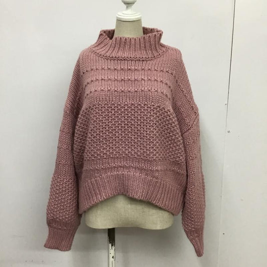 マウジー MOUSSY ニット、セーター 長袖 010EAW70-0320 FREE 無地 桃 / ピンク /  レディース USED 古着 中古 10088130