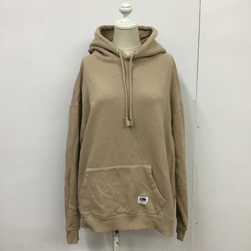 フルーツオブザルーム FRUIT OF THE LOOM パーカー 長袖 フーディ M 無地 ベージュ / ベージュ /  レディース USED 古着 中古 10088134
