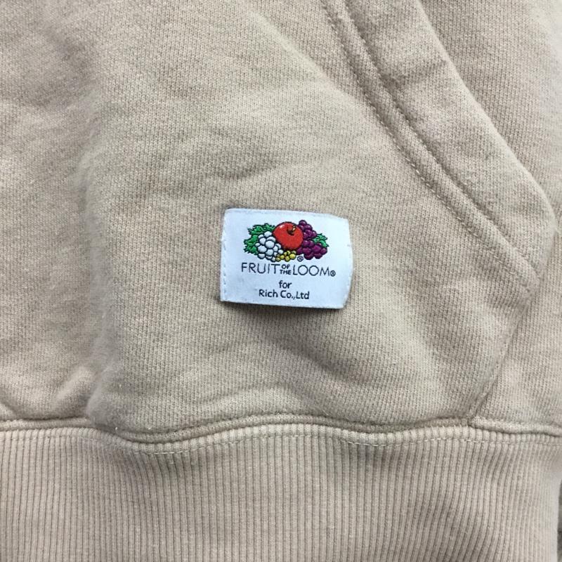 フルーツオブザルーム FRUIT OF THE LOOM パーカー 長袖 フーディ M 無地 ベージュ / ベージュ /  レディース USED 古着 中古 10088134