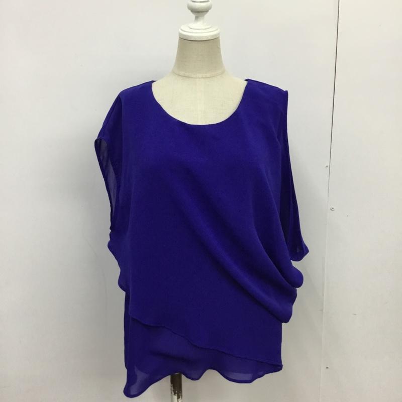 ステュディオス STUDIOUS カットソー 半袖 M 無地 青 / ブルー /  レディース USED 古着 中古 10088139