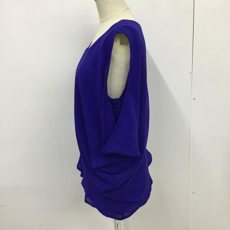 ステュディオス STUDIOUS カットソー 半袖 M 無地 青 / ブルー /  レディース USED 古着 中古 10088139