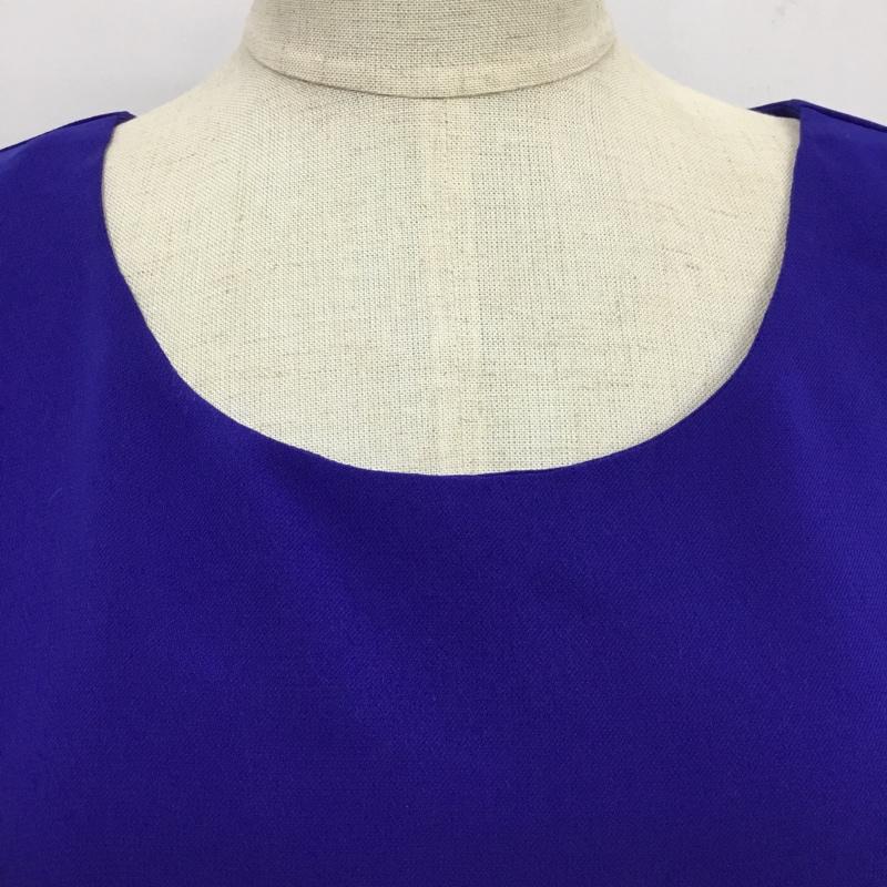 ステュディオス STUDIOUS カットソー 半袖 M 無地 青 / ブルー /  レディース USED 古着 中古 10088139