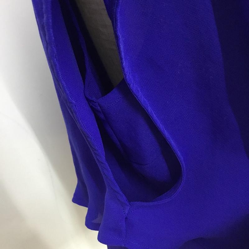 ステュディオス STUDIOUS カットソー 半袖 M 無地 青 / ブルー /  レディース USED 古着 中古 10088139