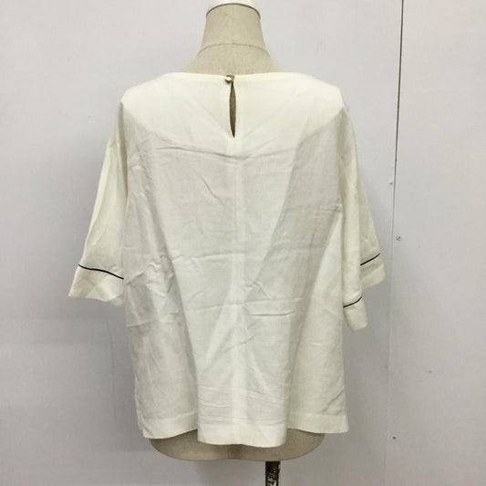 アクアガール aquagirl カットソー 半袖 38 無地 白 / ホワイト /  レディース USED 古着 中古 10088141