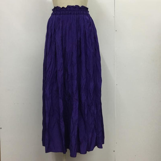 マジェスティックレゴン MAJESTIC LEGON スカート ロングスカート プリーツスカート M 無地 紫 / パープル /  レディース USED 古着 中古 10088153