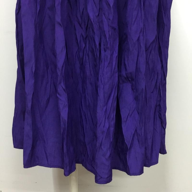 マジェスティックレゴン MAJESTIC LEGON スカート ロングスカート プリーツスカート M 無地 紫 / パープル /  レディース USED 古着 中古 10088153