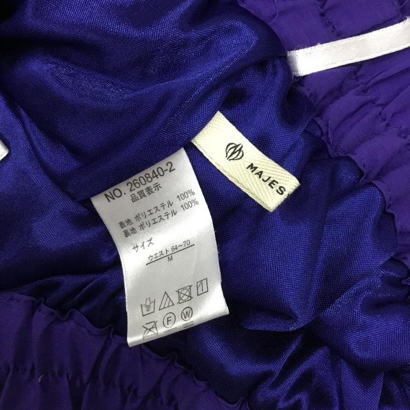 マジェスティックレゴン MAJESTIC LEGON スカート ロングスカート プリーツスカート M 無地 紫 / パープル /  レディース USED 古着 中古 10088153