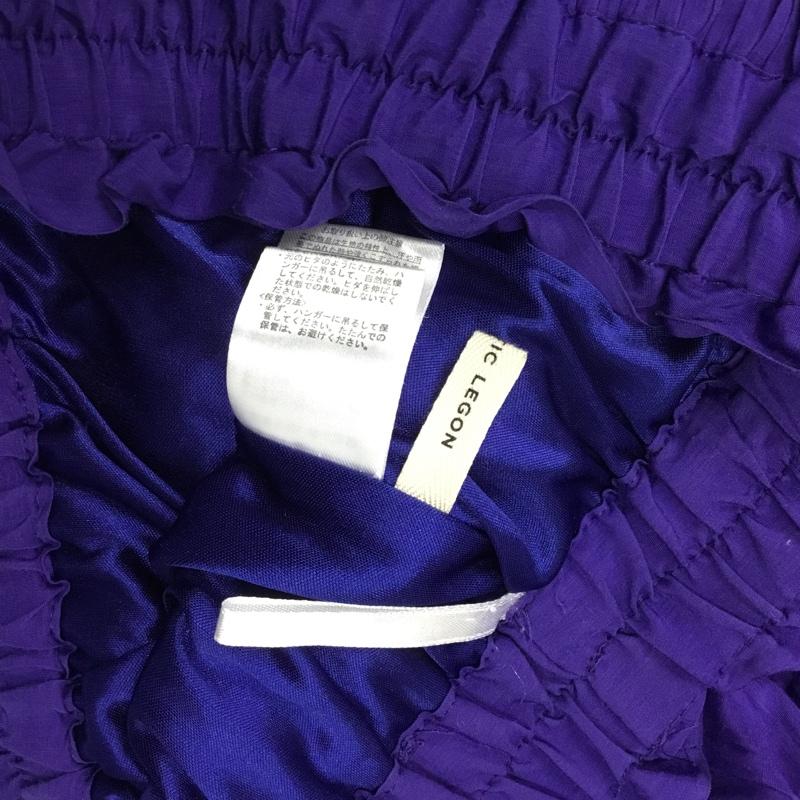 マジェスティックレゴン MAJESTIC LEGON スカート ロングスカート プリーツスカート M 無地 紫 / パープル /  レディース USED 古着 中古 10088153