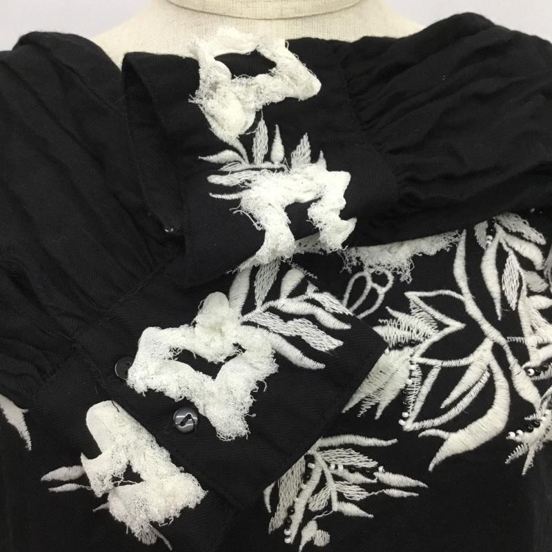 ザラベーシック ZARA BASIC ワンピース ひざ丈スカート S 無地 黒 / ブラック /  レディース USED 古着 中古 10088158