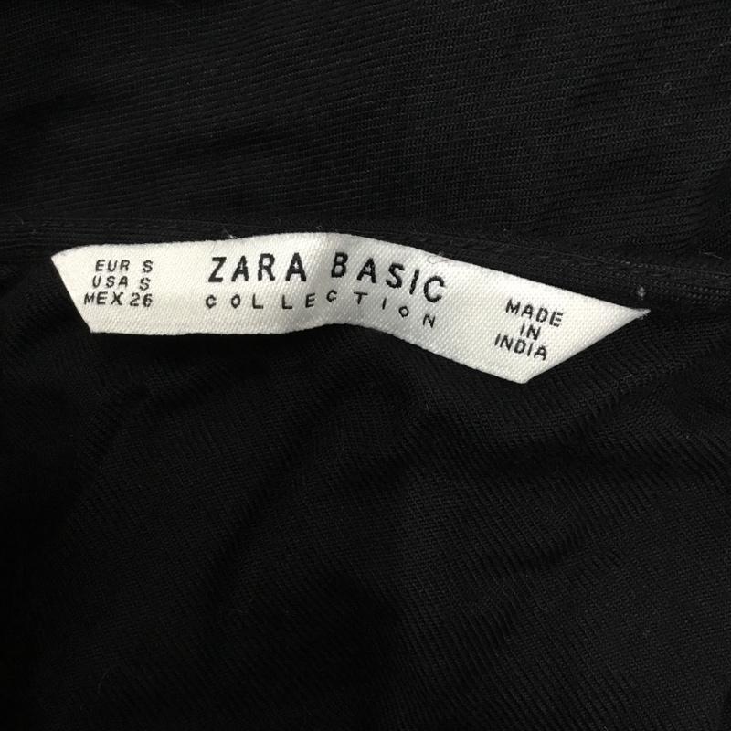 ザラベーシック ZARA BASIC ワンピース ひざ丈スカート S 無地 黒 / ブラック /  レディース USED 古着 中古 10088158
