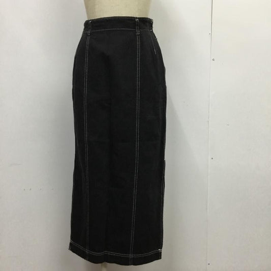 モガ MOGA スカート ロングスカート 7 無地 黒 / ブラック /  レディース USED 古着 中古 10088161
