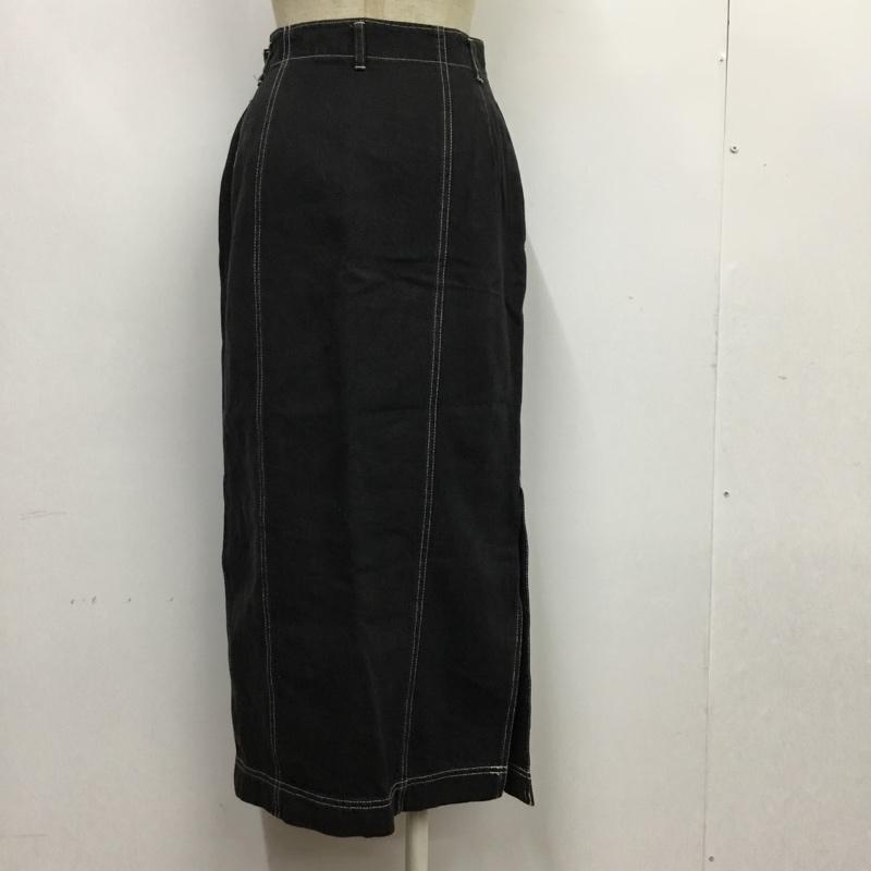 モガ MOGA スカート ロングスカート 7 無地 黒 / ブラック /  レディース USED 古着 中古 10088161