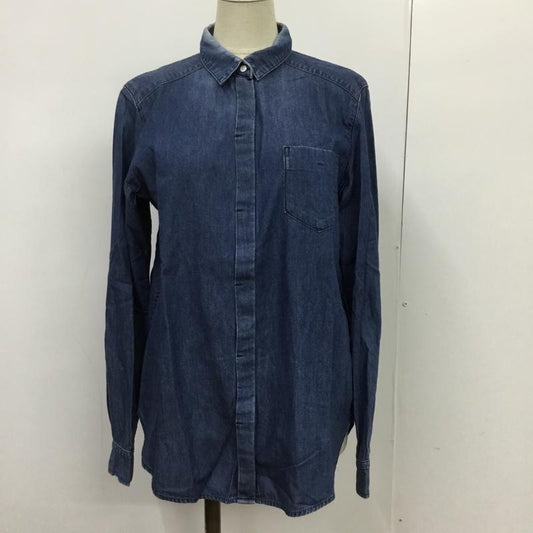 アンタイトル UNTITLED シャツ、ブラウス 長袖 2 無地 インディゴ / インディゴ /  レディース USED 古着 中古 10088166
