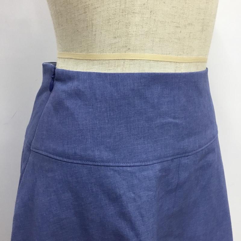 ナチュラルビューティーベーシック NATURAL BEAUTY BASIC スカート ミニスカート XS 無地 水色 / ライトブルー /  レディース USED 古着 中古 10088167