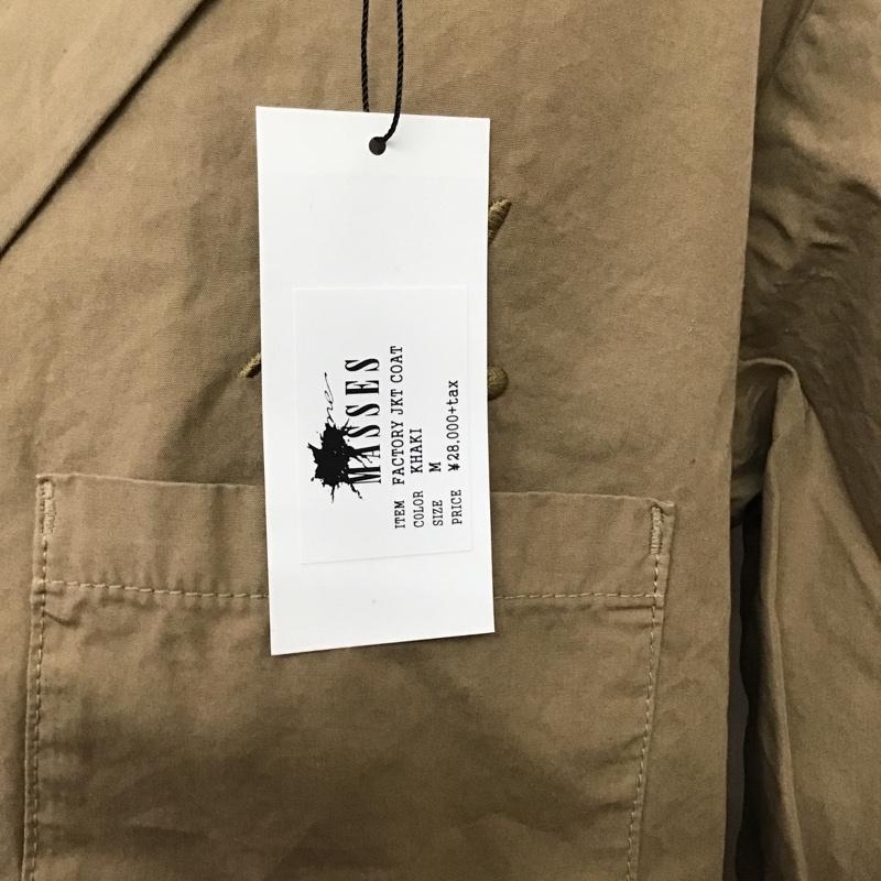 マシス MASSES ジャケット、上着 ジャケット、ブレザー FACTORY JKT COAT タグ付き M ロゴ、文字 カーキ / カーキ /  メンズ USED 古着 中古 10088175